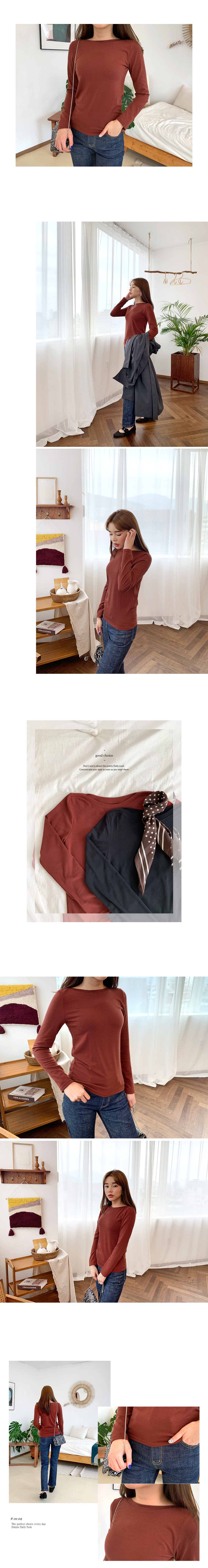 ボートネックTシャツ・全4色 | DHOLIC | 詳細画像4