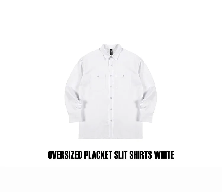 オーバーサイズスリットシャツ(ホワイト) | 詳細画像2