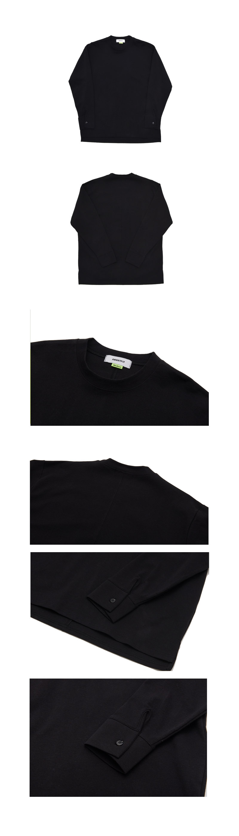 カフスTシャツ(ブラック) | 詳細画像7