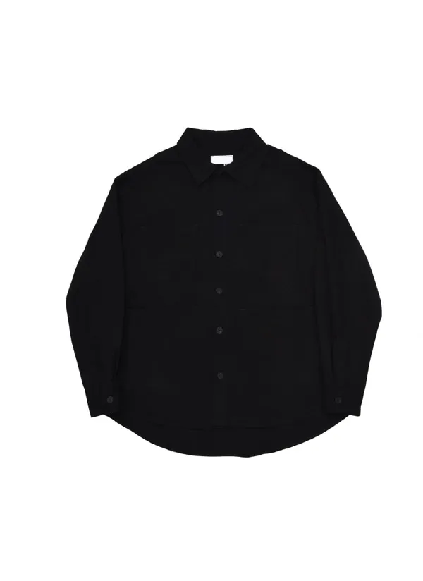 ポケットシャツジャケット(ブラック) | 詳細画像1