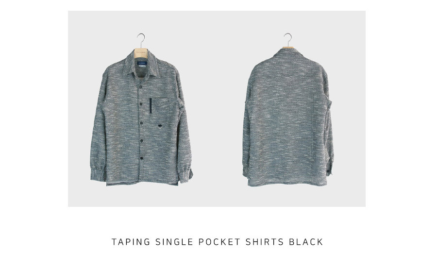 テーピングポケットシャツ(ブラック) | 詳細画像4