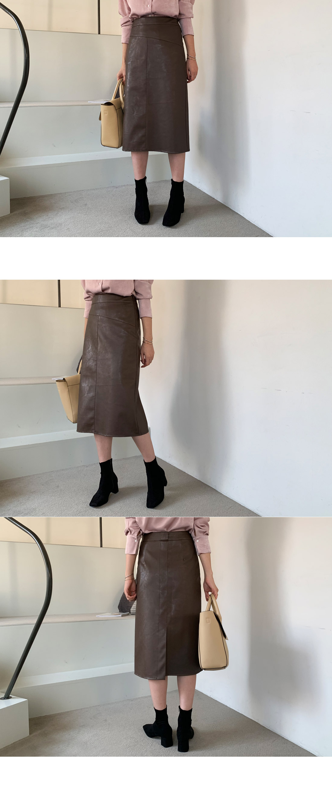 Hラインレザースカート・全2色 | DHOLIC PLUS | 詳細画像2