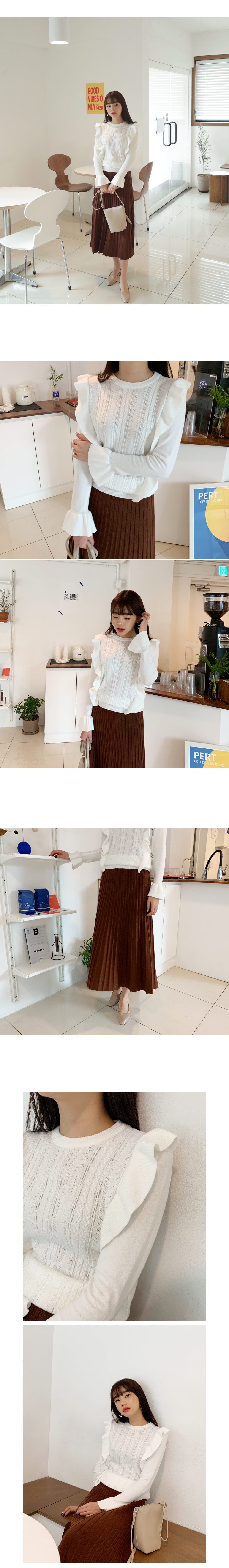 リブニットフレアスカート・全3色 | DHOLIC | 詳細画像9