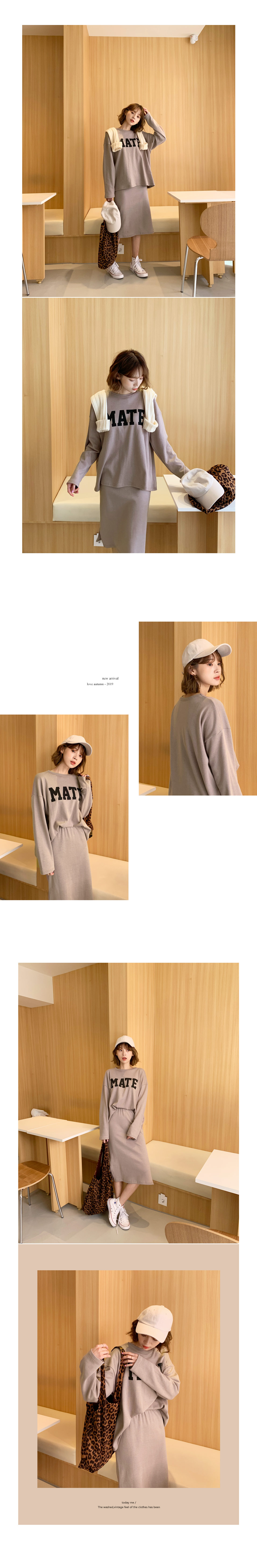 MATEロゴTシャツ&スカートSET・全3色 | DHOLIC | 詳細画像2