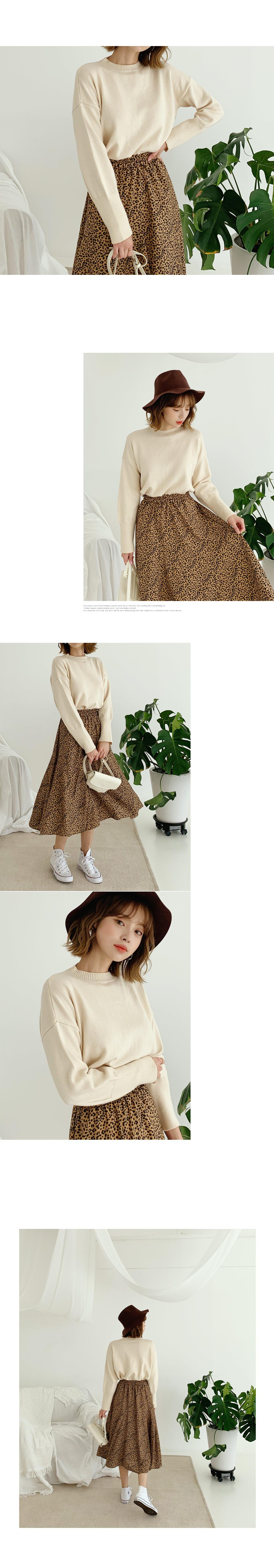 ニット&レオパードスカートSET・全3色 | DHOLIC | 詳細画像4