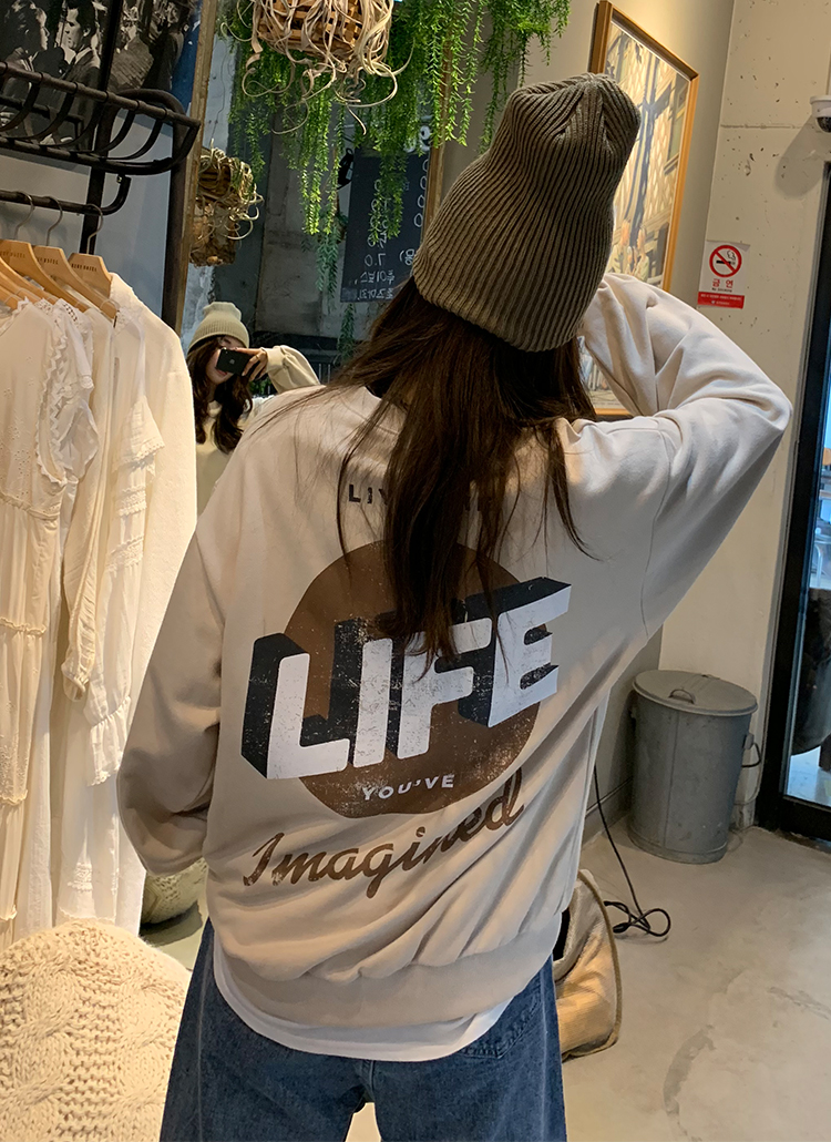 LIFEロゴスウェットシャツ | naning9 | 詳細画像1