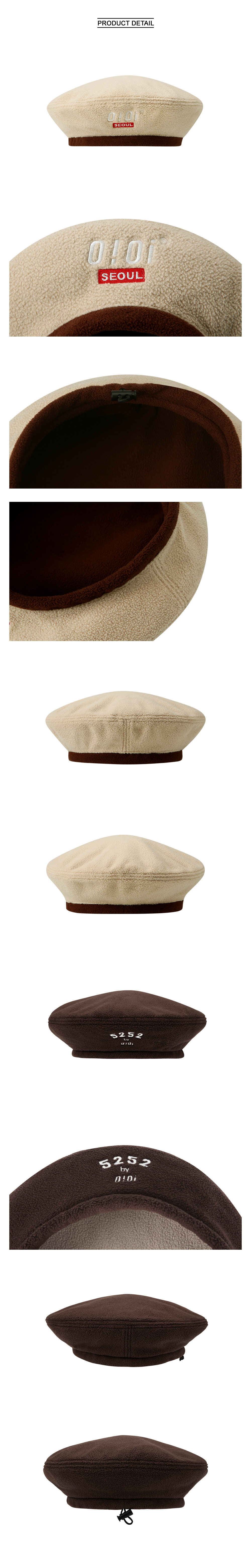 ソフトドロストベレー帽(ブラウン) | 詳細画像3