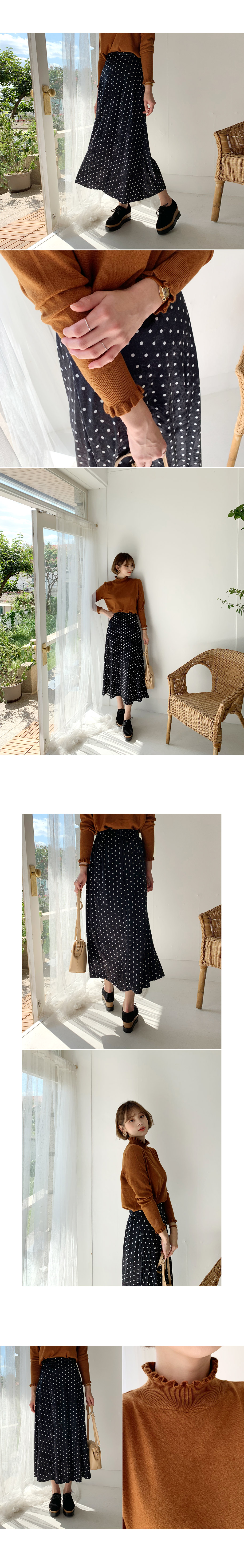 ベロアドットスカート・全2色 | DHOLIC | 詳細画像2