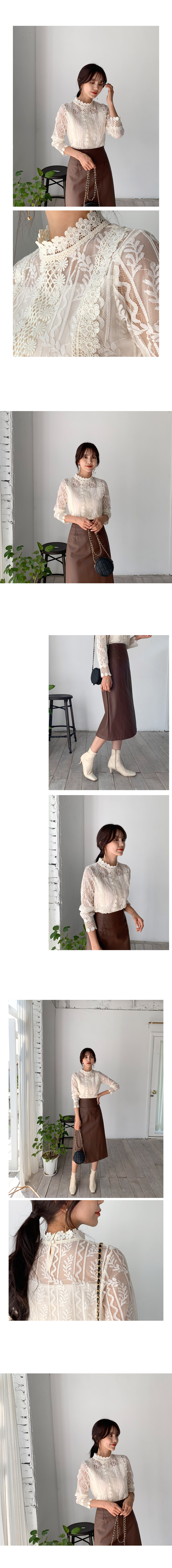スリットレザー調スカート・全4色 | DHOLIC | 詳細画像3