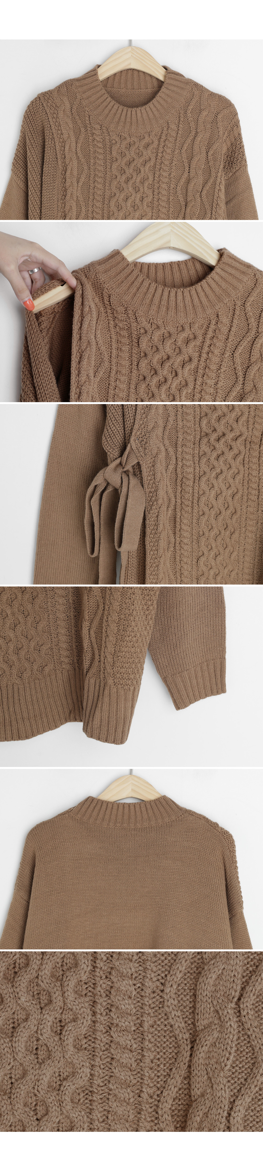 サイドリボンツイストニット・全3色 | DHOLIC | 詳細画像7