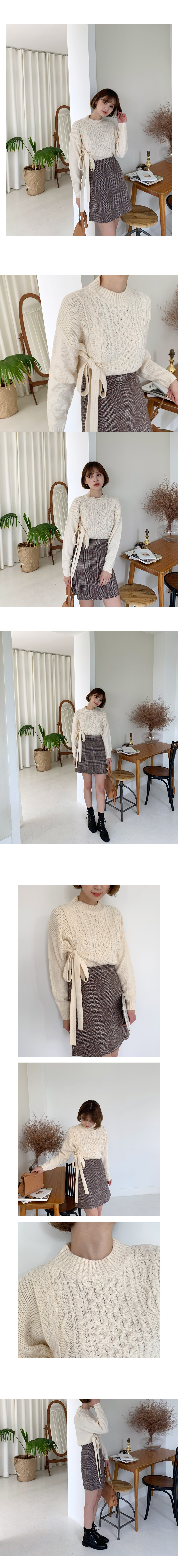 サイドリボンツイストニット・全3色 | DHOLIC | 詳細画像2