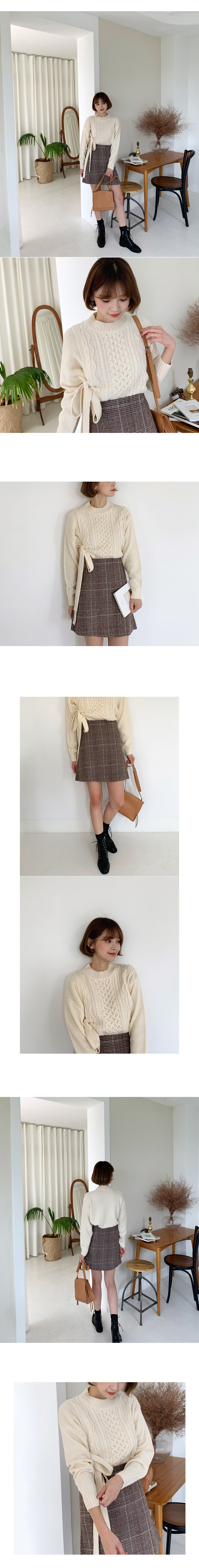 サイドリボンツイストニット・全3色 | DHOLIC | 詳細画像3