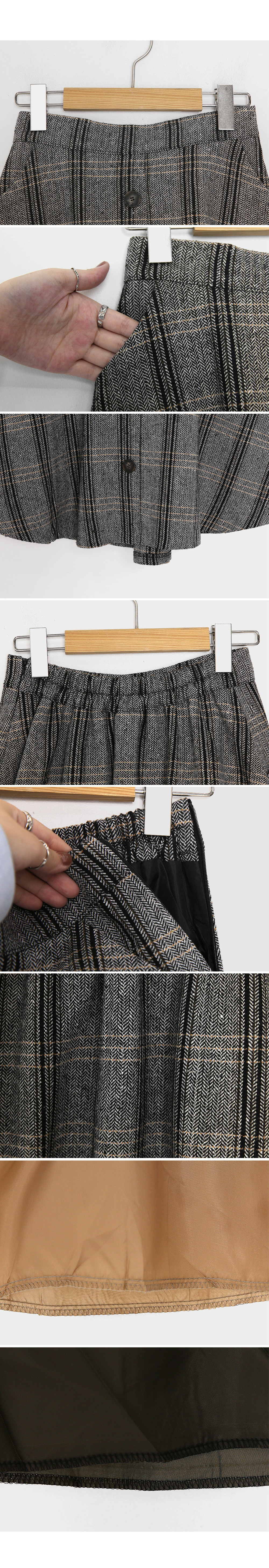 チェックボタンスカート・全3色 | DHOLIC | 詳細画像6