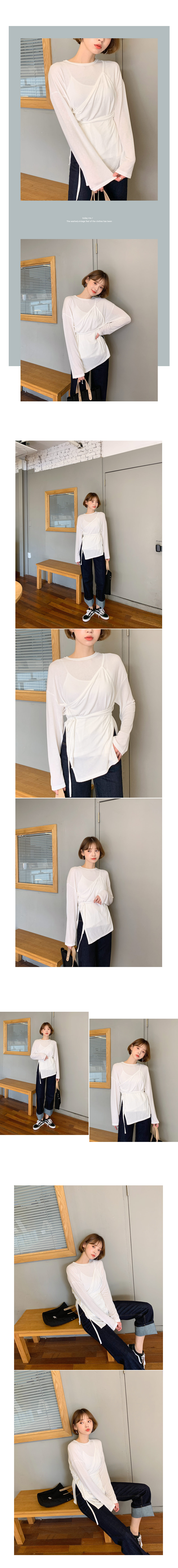 スリットラップTシャツ・全3色 | DHOLIC | 詳細画像4