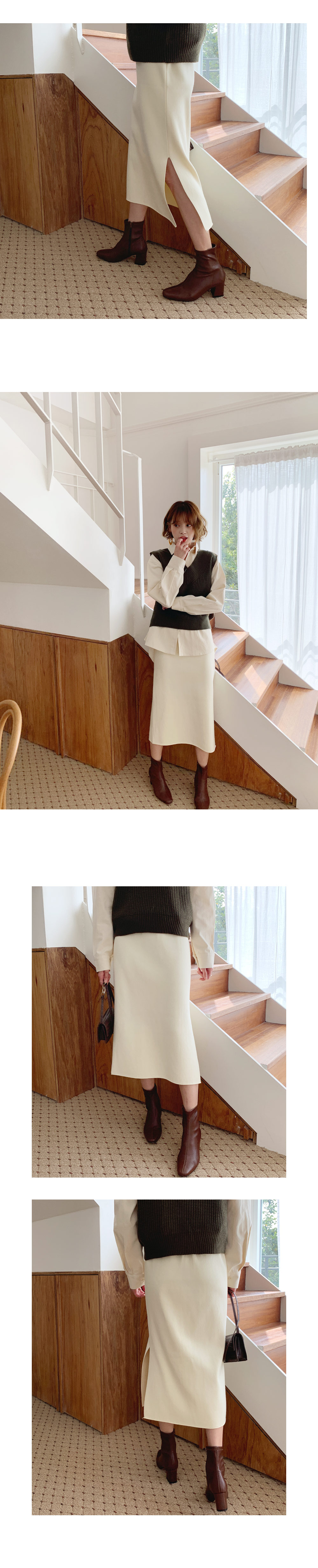 ニットHラインスカート・全3色 | DHOLIC | 詳細画像2