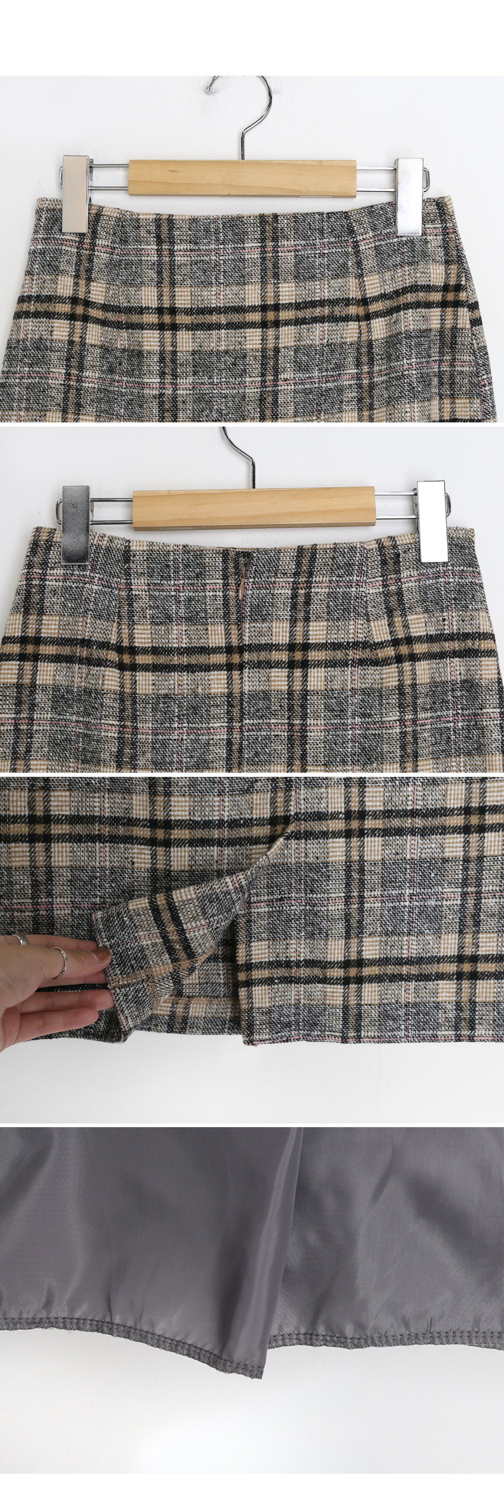 チェックHラインスカート・全2色 | DHOLIC | 詳細画像6