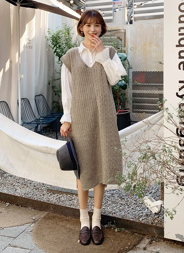 TAN ケーブルニットワンピース ◎最終値下げ◎TANケーブルニットワンピース 