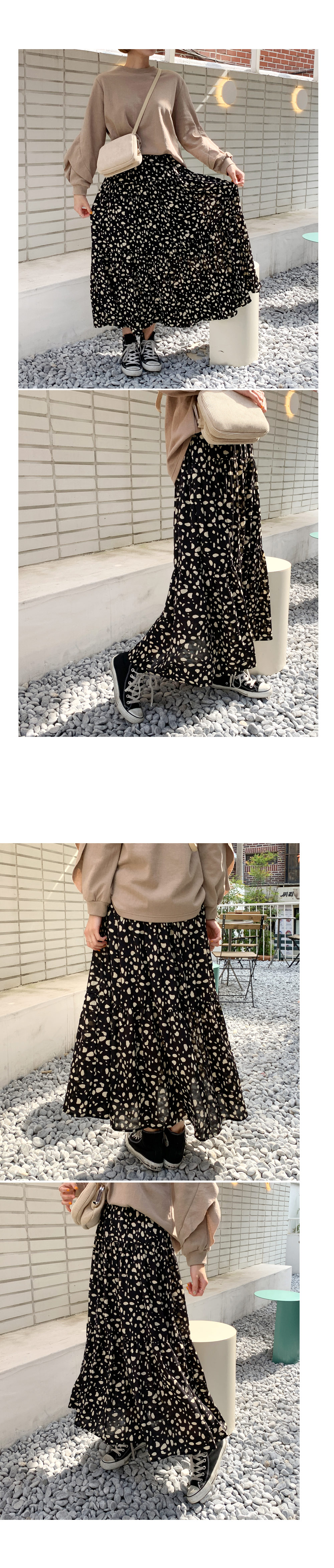 レオパードギャザースカート・全2色 | DHOLIC | 詳細画像2