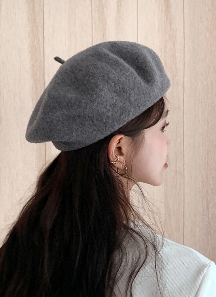 女性が喜ぶ♪ ウール混ベレー帽新品 opri.sg