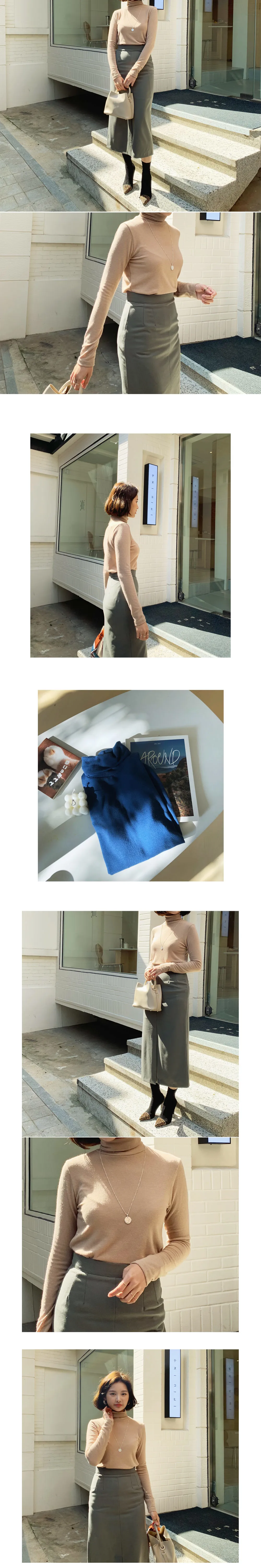 ソフトタートルネックTシャツ・全6色 | DHOLIC PLUS | 詳細画像5