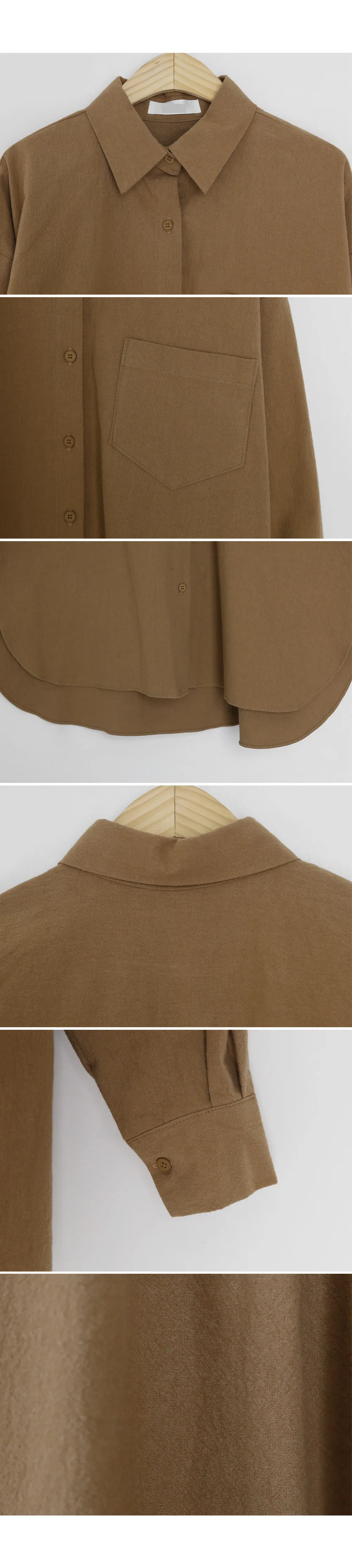ワンポケットコットンシャツ・全4色 | DHOLIC | 詳細画像7