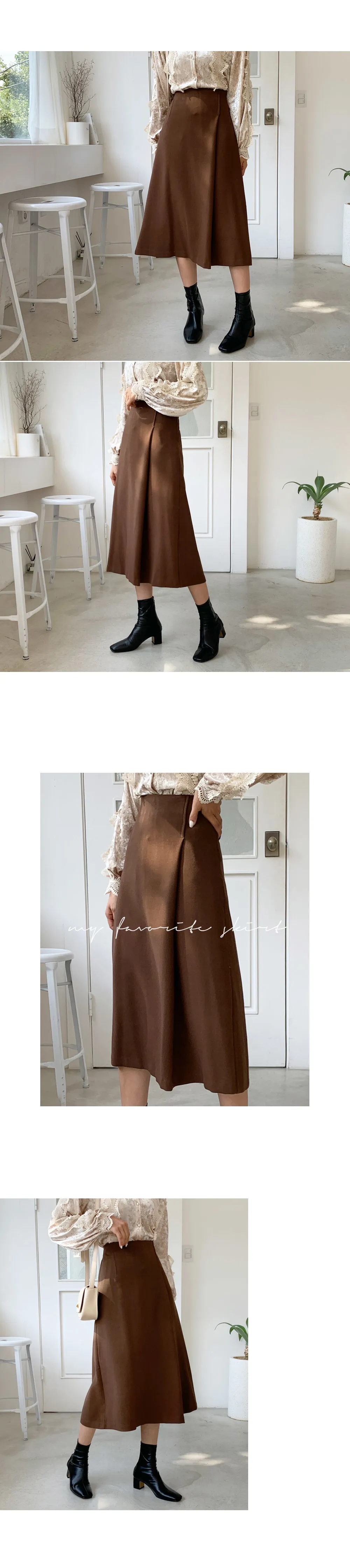 タックAラインスカート・全2色 | DHOLIC | 詳細画像2