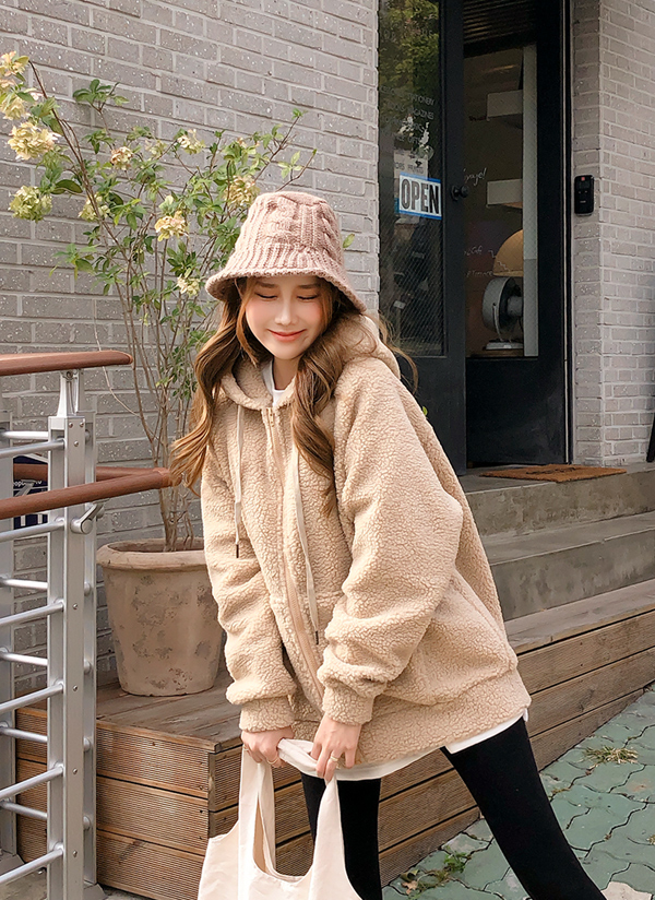 ボアフリースジップアップ | レディースファッション通販 - DHOLIC