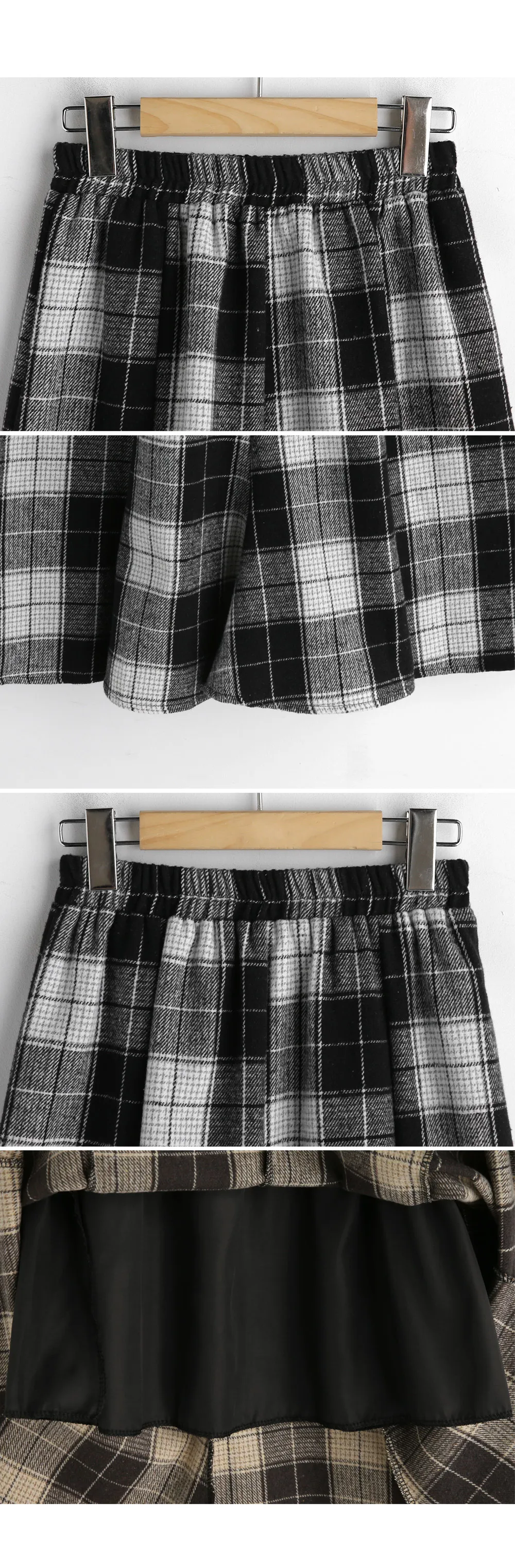 チェックAラインスカート・全2色 | DHOLIC PLUS | 詳細画像8