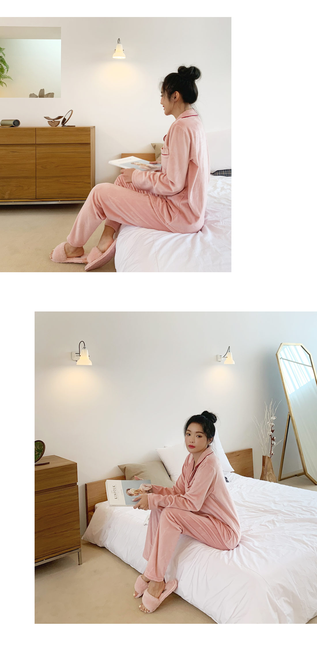 ベロア刺繍パジャマSET・全1色 | DHOLIC | 詳細画像5