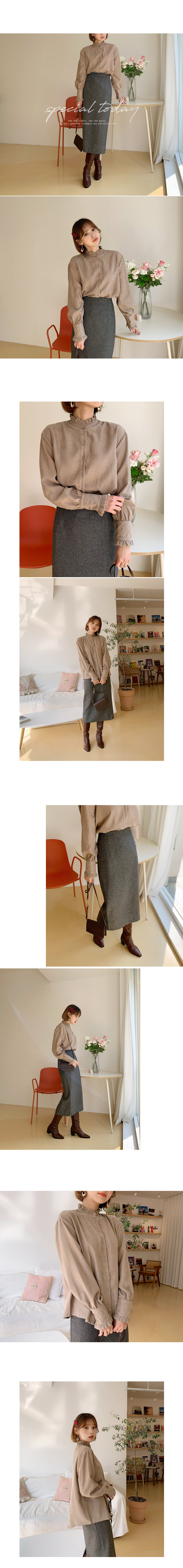 ヘリンボーンロングスカート・全2色 | DHOLIC | 詳細画像3