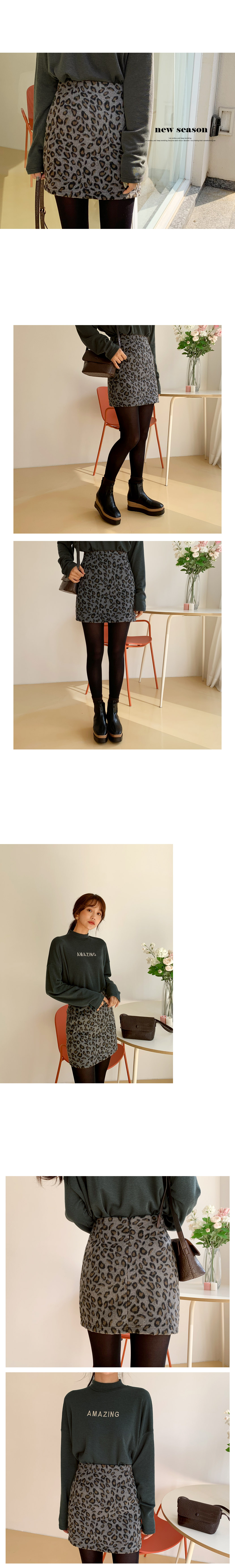 レオパードミニスカート・全2色 | DHOLIC | 詳細画像2