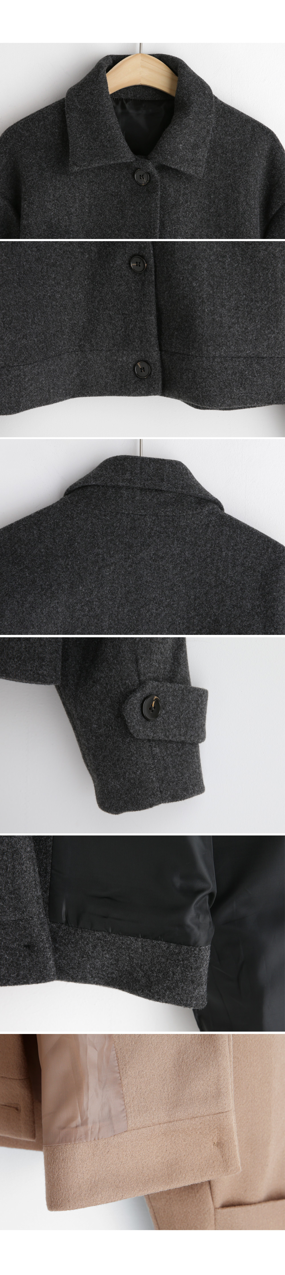 ウール混ショートジャケット・全2色 | DHOLIC | 詳細画像6