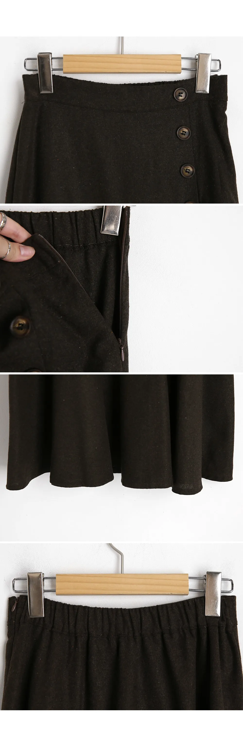 ボタンフレアスカート・全2色 | DHOLIC PLUS | 詳細画像12