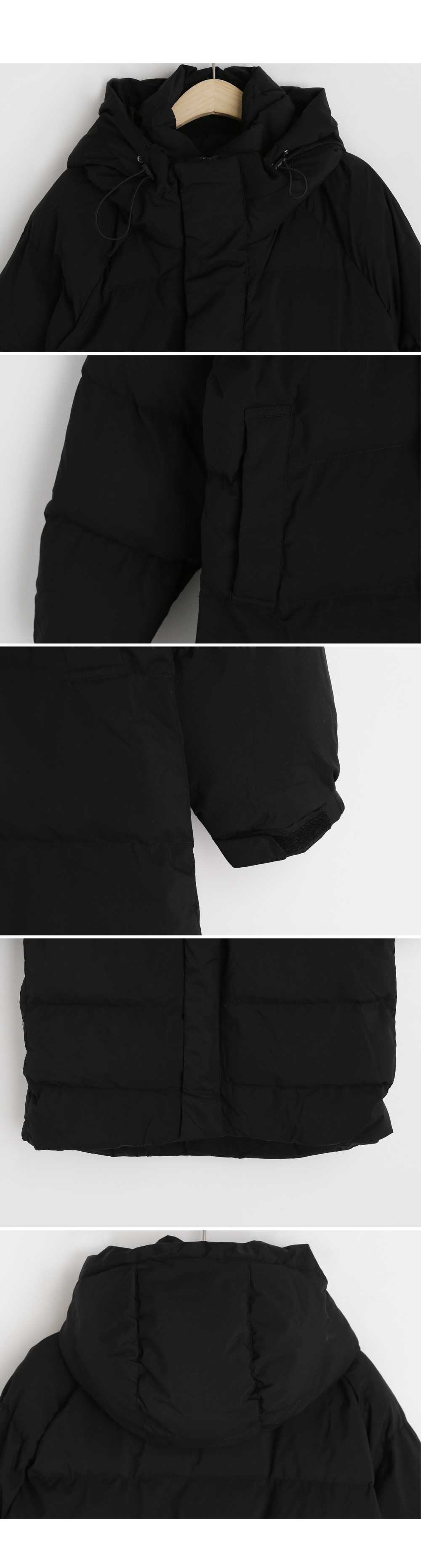 ブラック中綿ジャンパー・全1色 | DHOLIC | 詳細画像6