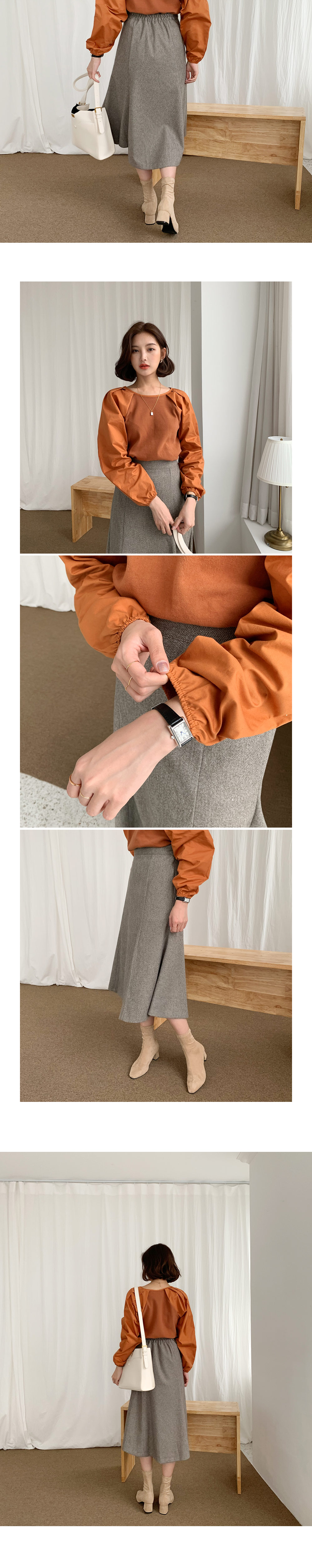 ヘリンボーンAラインスカート・全2色 | DHOLIC PLUS | 詳細画像8