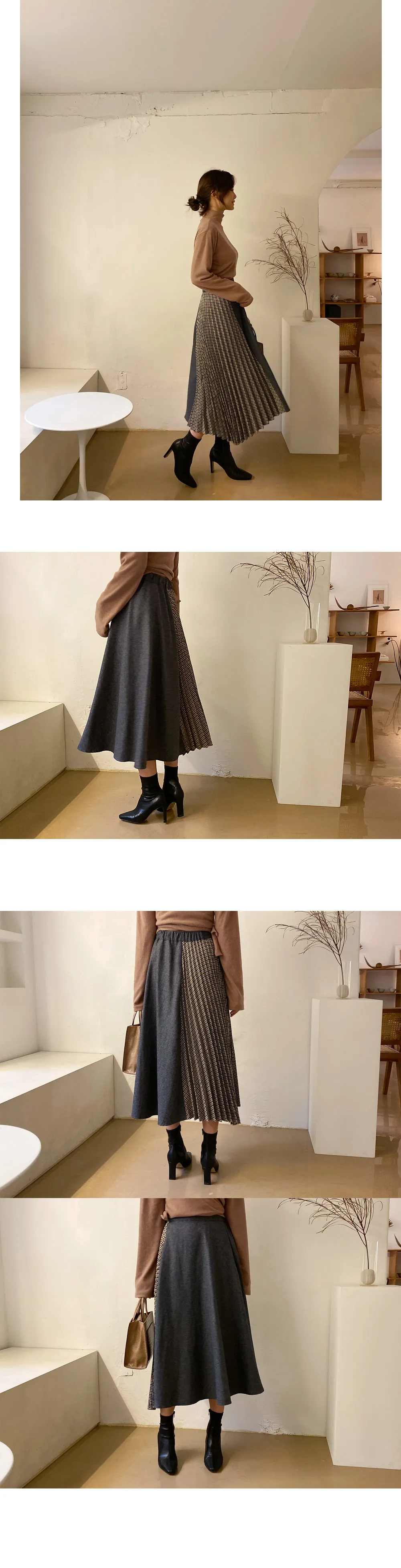 チェックコントラストスカート・全2色 | DHOLIC PLUS | 詳細画像2
