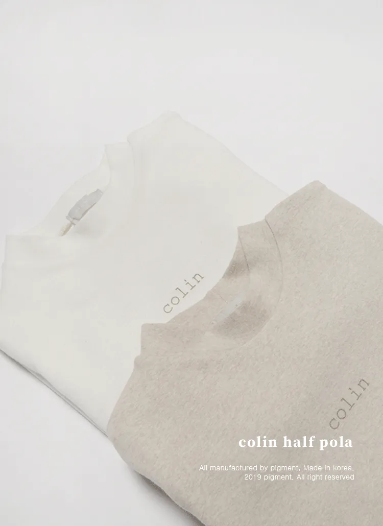 ColinモックネックTシャツ | pigment | 詳細画像1