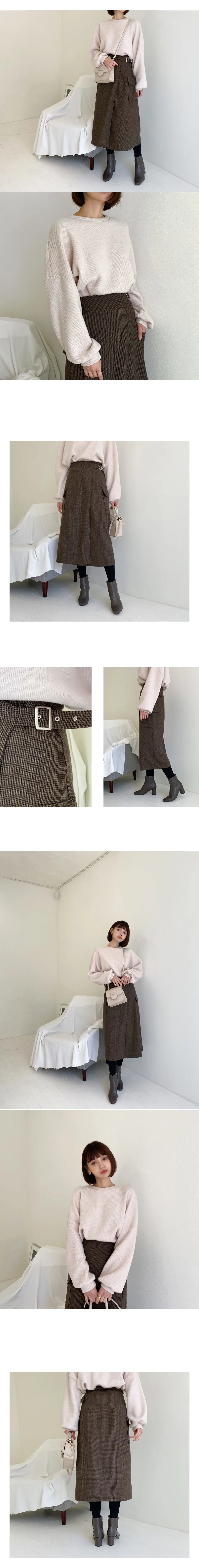 ポケットチェックラップスカート・全2色 | DHOLIC | 詳細画像2