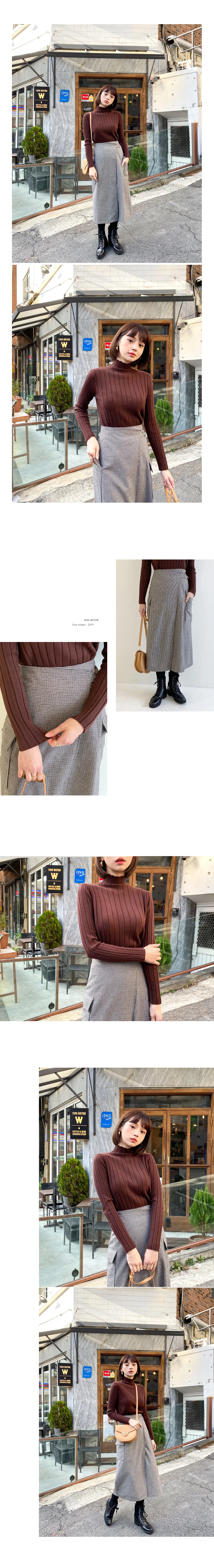 ポケットチェックラップスカート・全2色 | DHOLIC | 詳細画像4