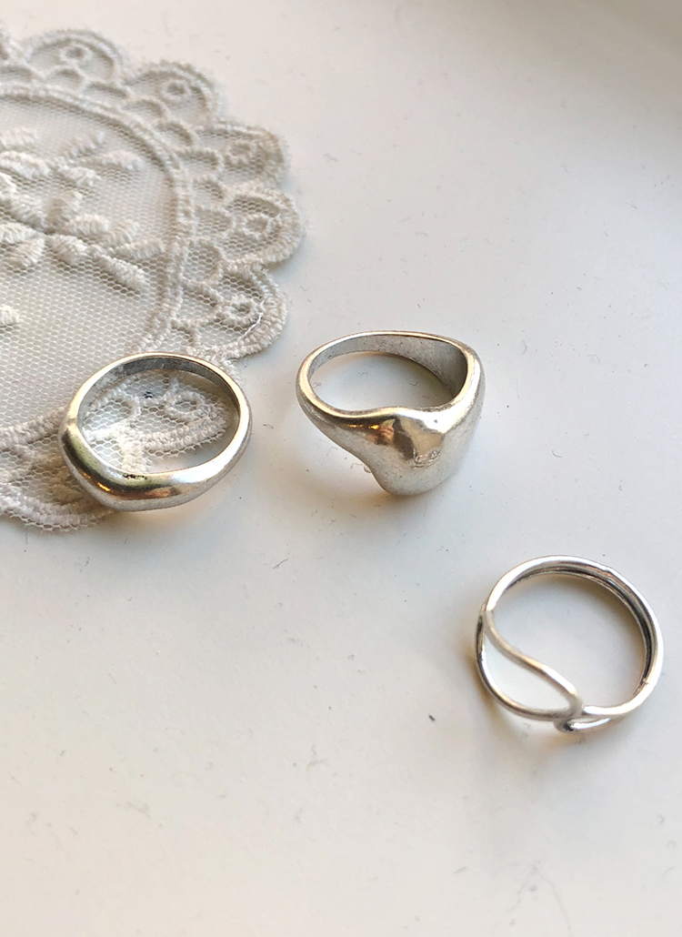 ワイドリング3SET・全2色のサムネイル