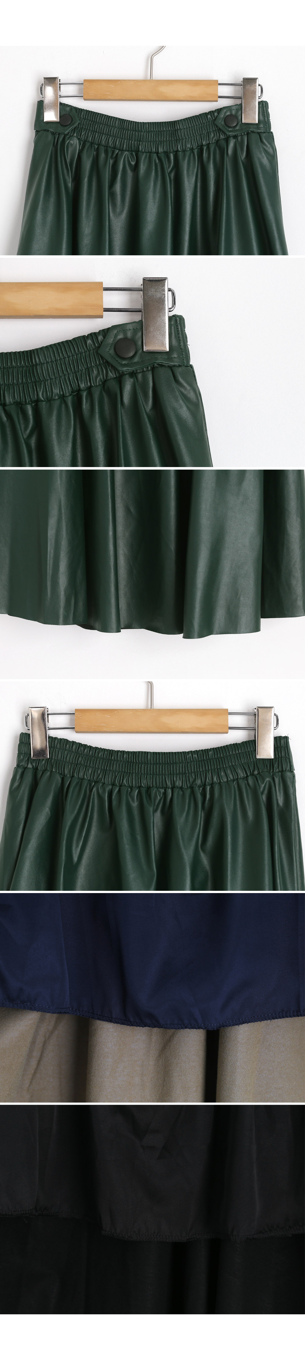 サイドボタンレザー調スカート・全3色 | DHOLIC PLUS | 詳細画像18
