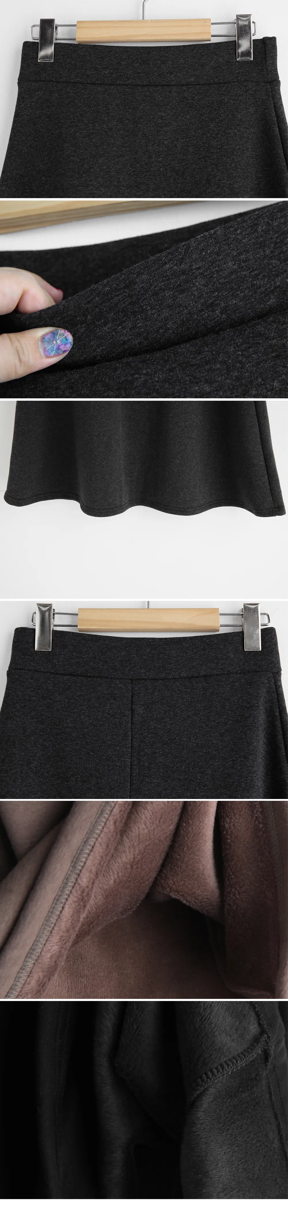 裏起毛ハーフネックTシャツ&フレアスカートSET・全3色 | DHOLIC PLUS | 詳細画像11