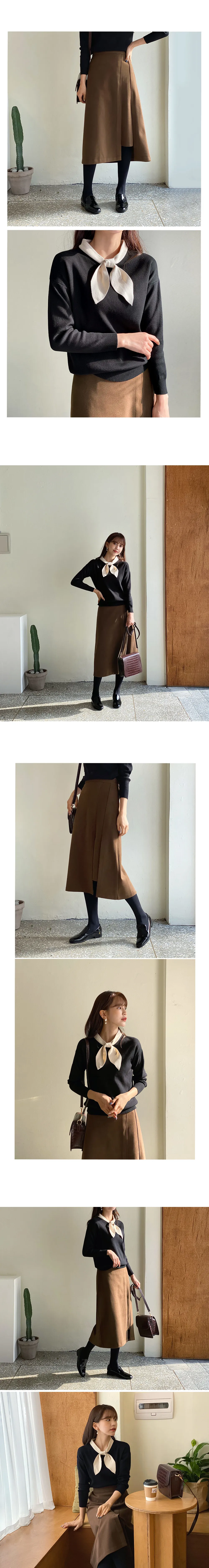 スリットAラインスカート・全3色 | DHOLIC | 詳細画像2