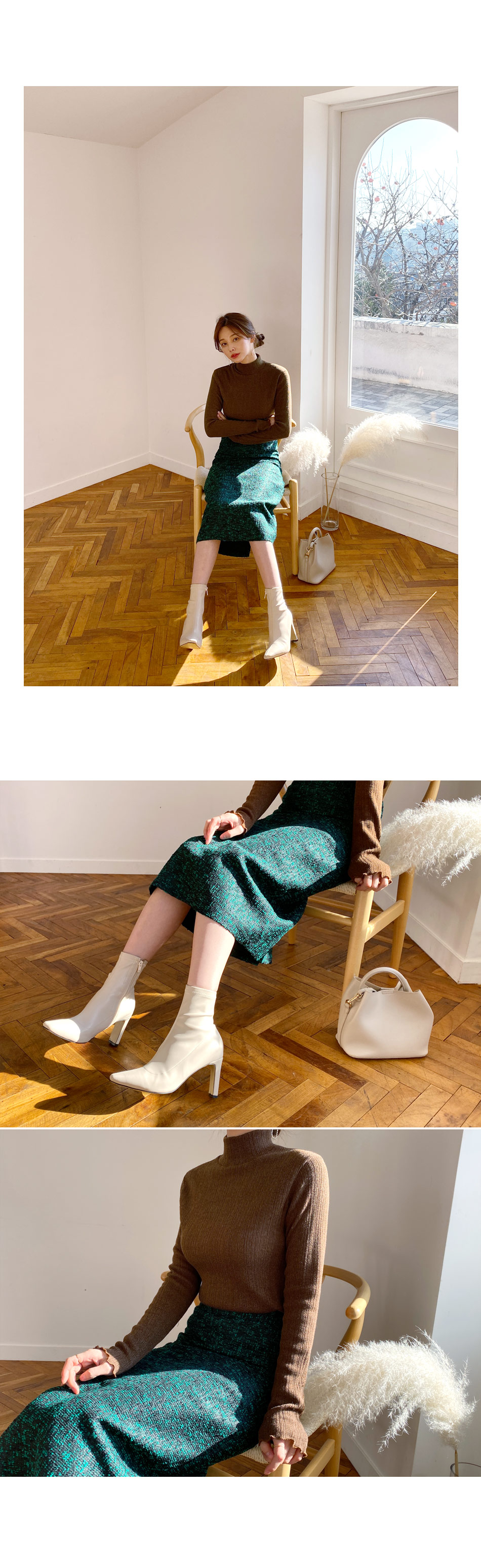 ウール混ツイードスカート・全3色 | DHOLIC PLUS | 詳細画像3