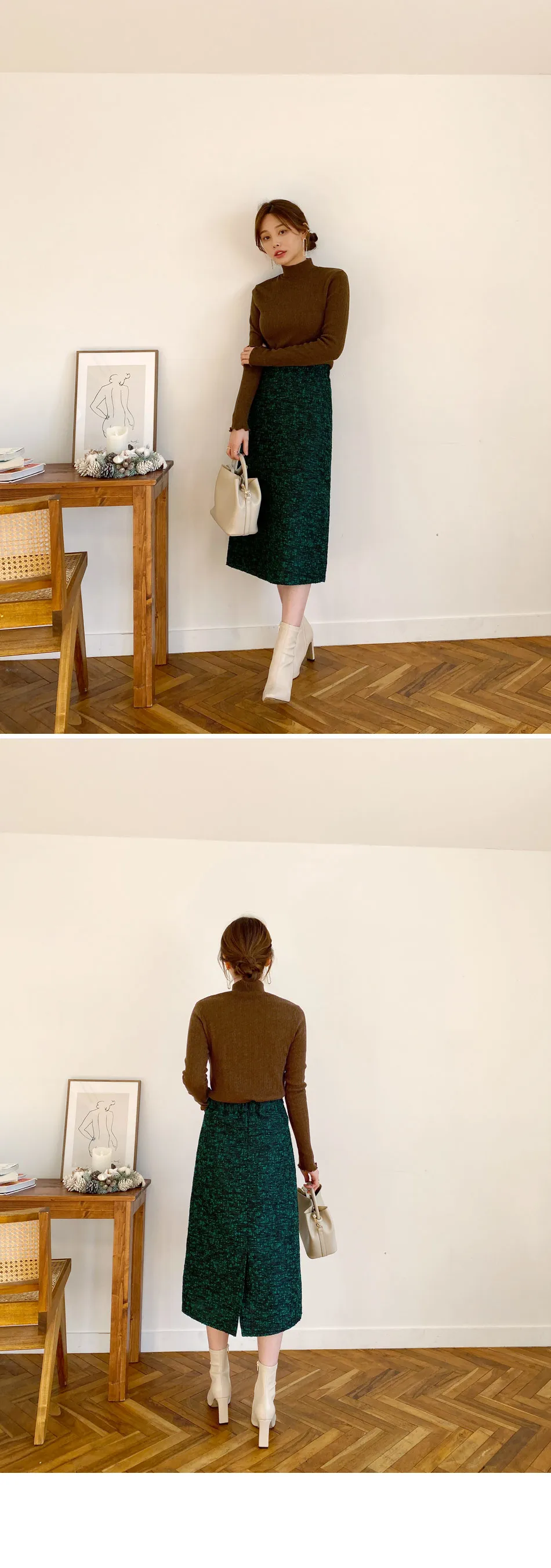 ウール混ツイードスカート・全3色 | DHOLIC PLUS | 詳細画像4