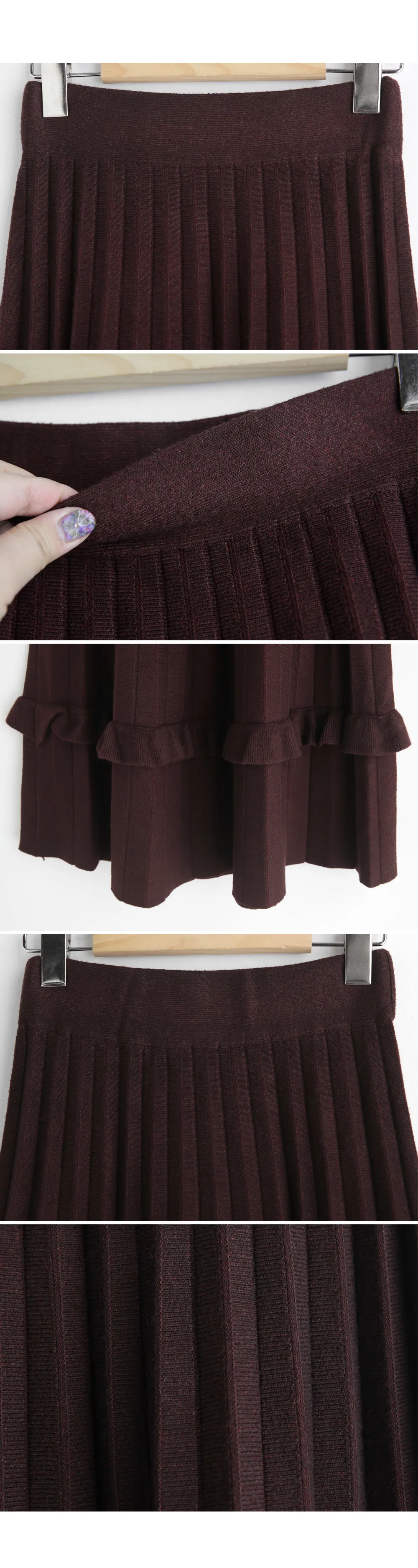 フリルプリーツスカート・全3色 | DHOLIC PLUS | 詳細画像14