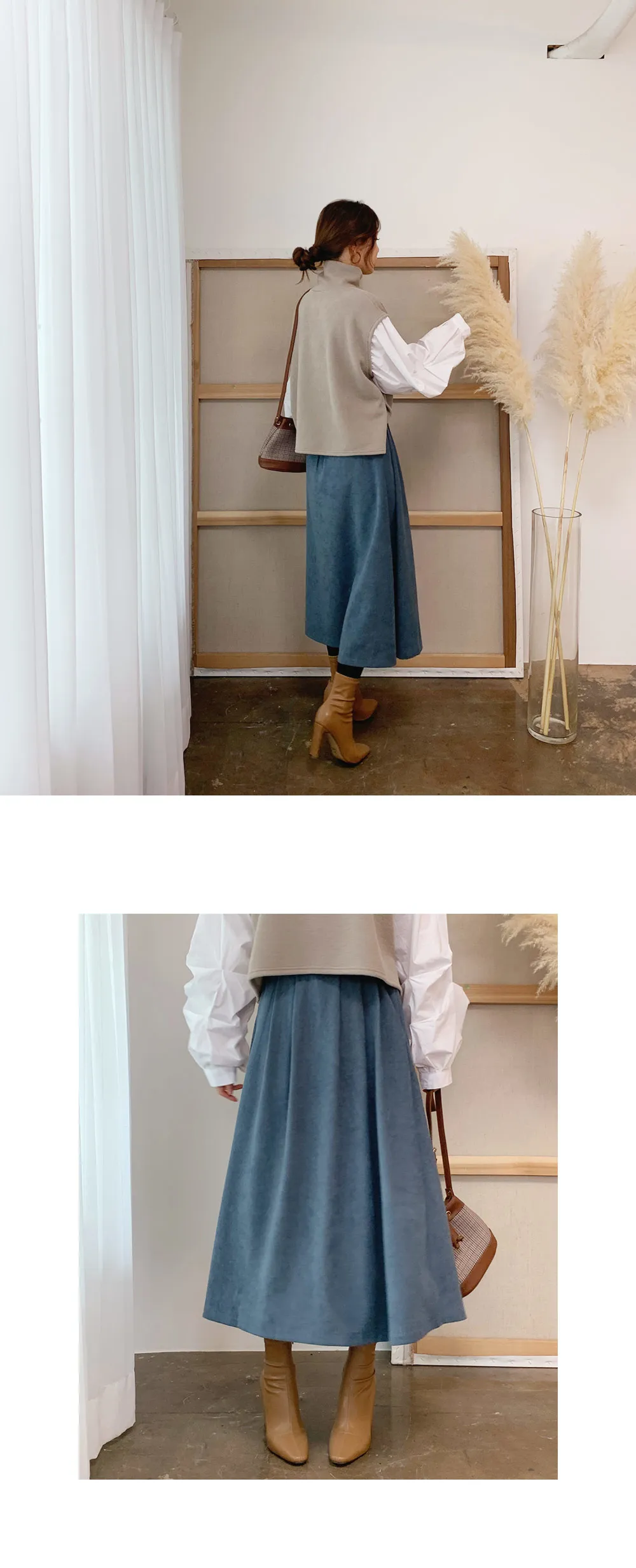 タックフレアロングスカート・全4色 | DHOLIC PLUS | 詳細画像9