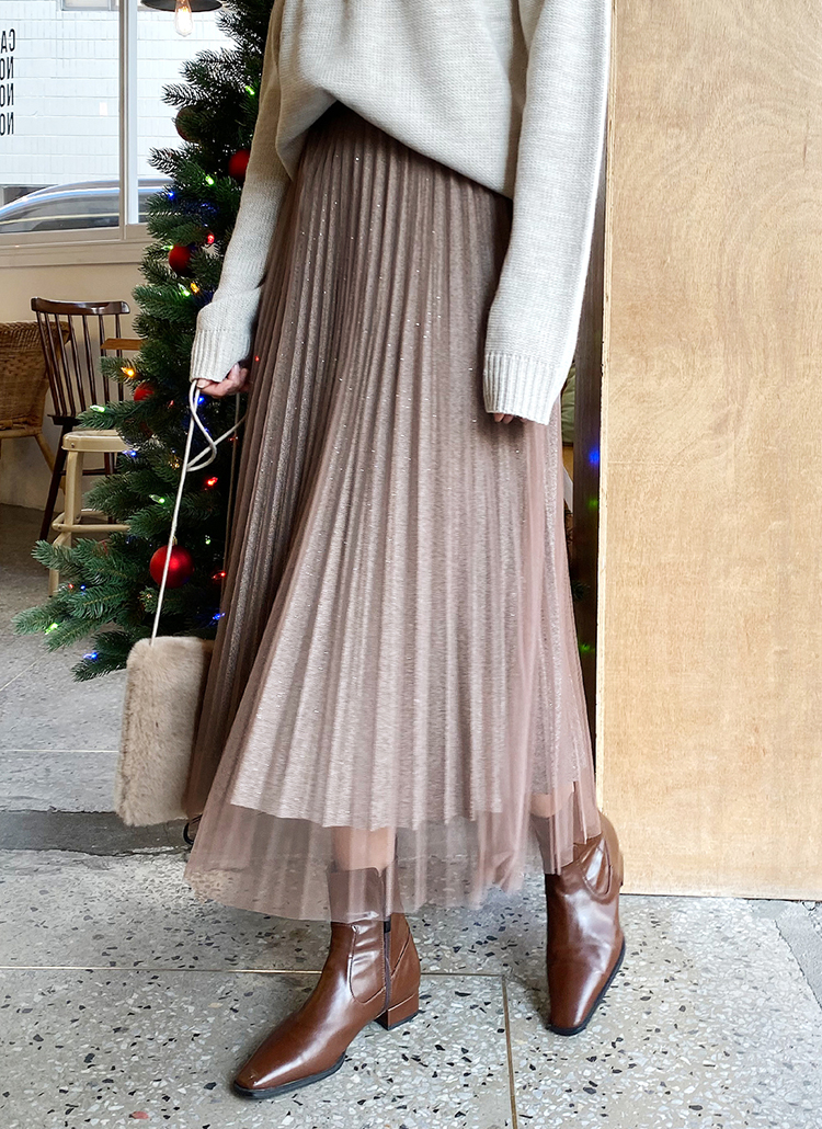 グリッターチュールスカート 全3色スカートスカート レディース