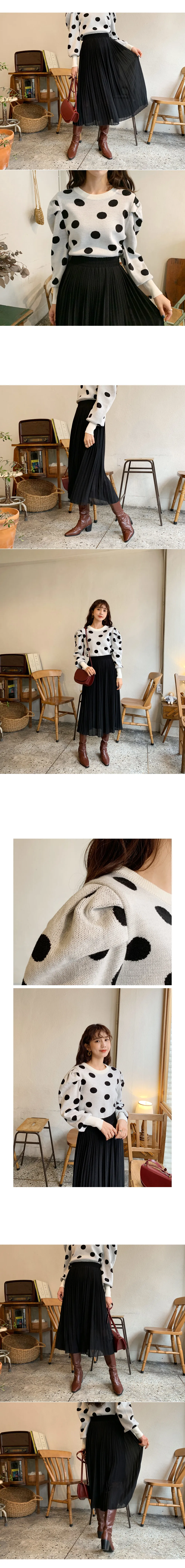 シフォンプリーツスカート・全3色 | DHOLIC | 詳細画像2