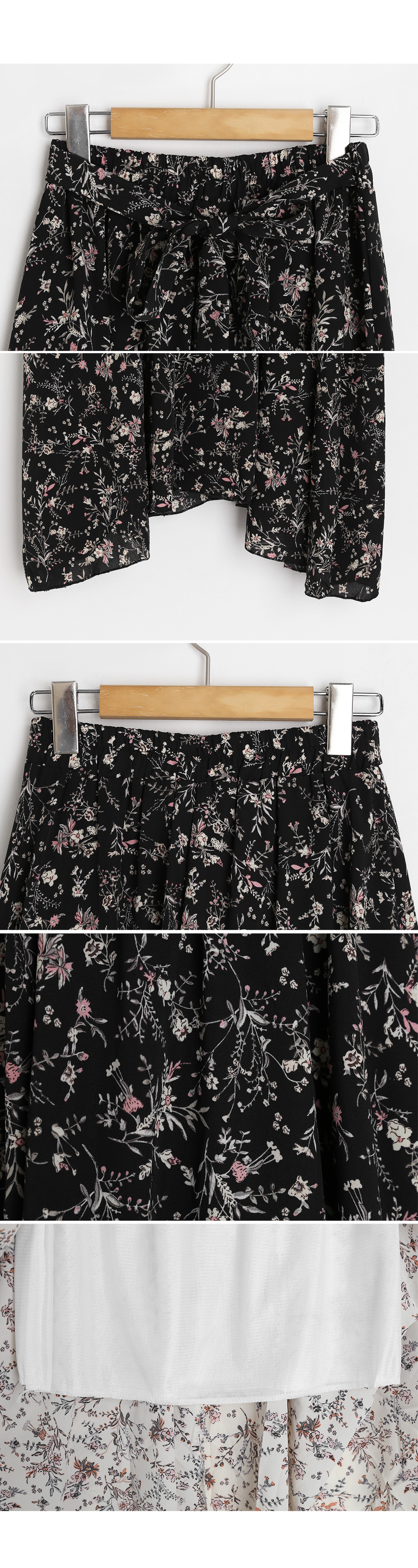 リボンラッフル花柄スカート・全2色 | DHOLIC | 詳細画像7